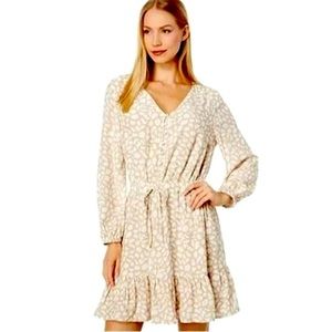 NWT Vineyard Vines Animal Geo Printed Dress Tie Waist | Size Medium